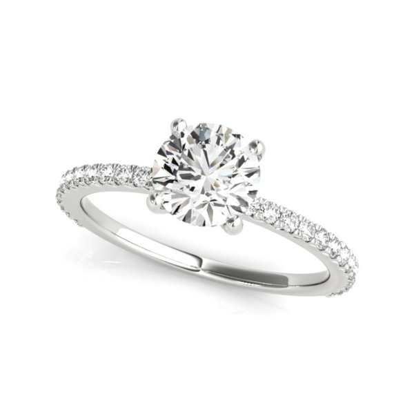 14K White Lab Grown Diamond Engagement Ring Vandenbergs Fine Jewellery Winnipeg, MB