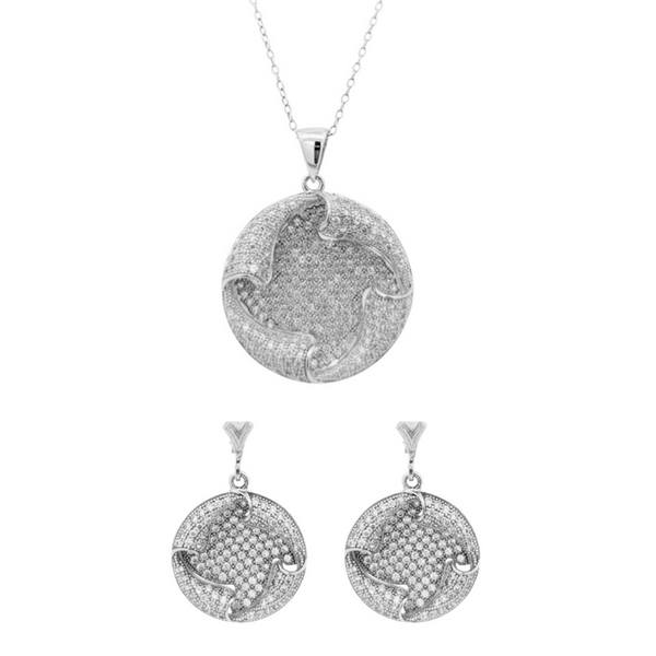 Silver Crystal Pave Set Vandenbergs Fine Jewellery Winnipeg, MB