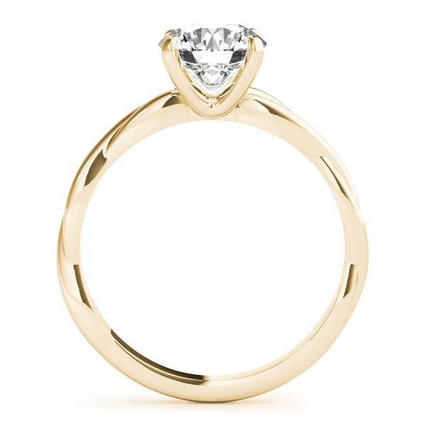 2.00 Carat Round Brilliant Cut 14k Yellow Gold Entwined Engagement Ring Image 2 Venus Jewelers Somerset, NJ