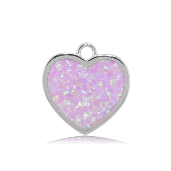 T Jazelle Pink Opal Heart Amethyst Bracelet Image 2 Venus Jewelers Somerset, NJ