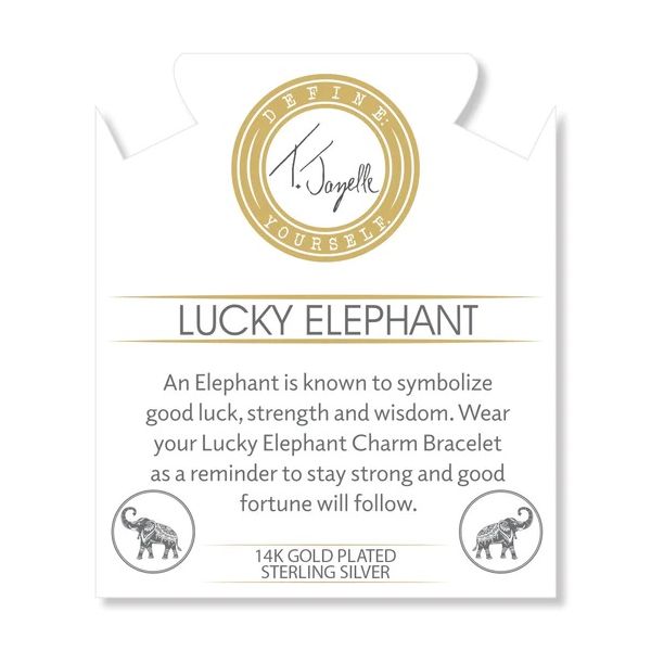 T Jazelle Lucky Elephant Peruvian Amazonite Bracelet Image 2 Venus Jewelers Somerset, NJ