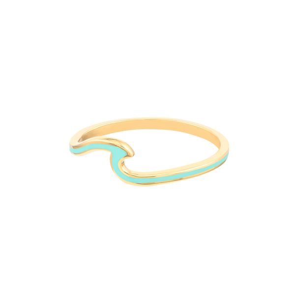 High Tide Turquoise Wave Ring Image 4 Venus Jewelers Somerset, NJ