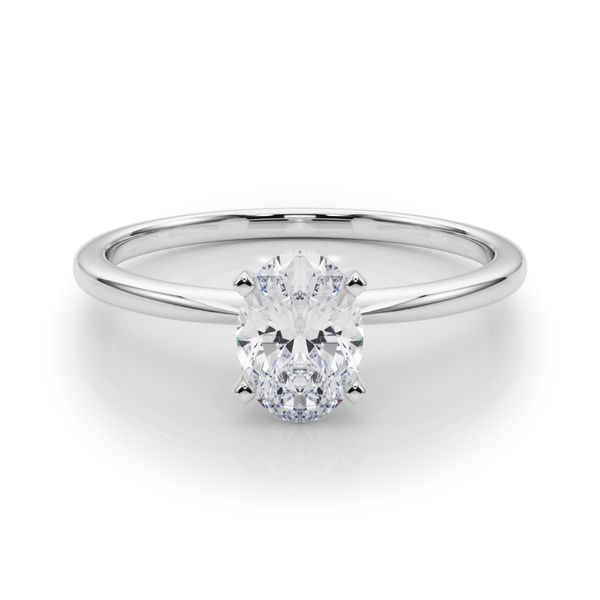Classic Oval Solitaire Engagement Ring in Platinum Venus Jewelers Somerset, NJ