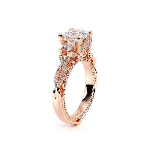 Venetian Three Stone Engagement Ring Image 3 SVS Fine Jewelry Oceanside, NY