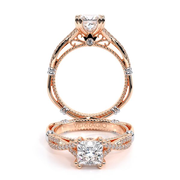 Parisian Pave Engagement Ring Alexander Fine Jewelers Fort Gratiot, MI