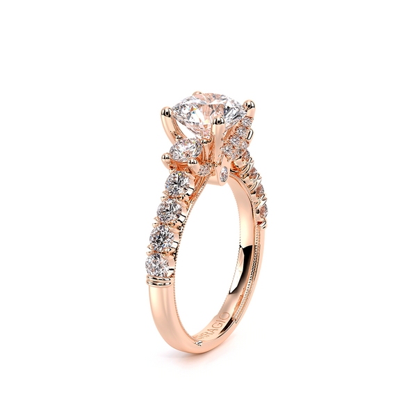 Renaissance Three Stone Engagement Ring Image 3 SVS Fine Jewelry Oceanside, NY