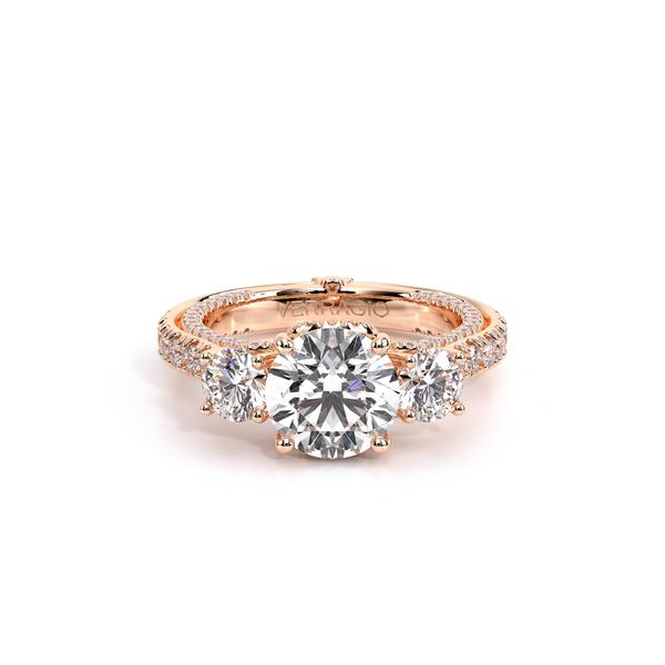 Couture Three Stone Engagement Ring Image 2 SVS Fine Jewelry Oceanside, NY