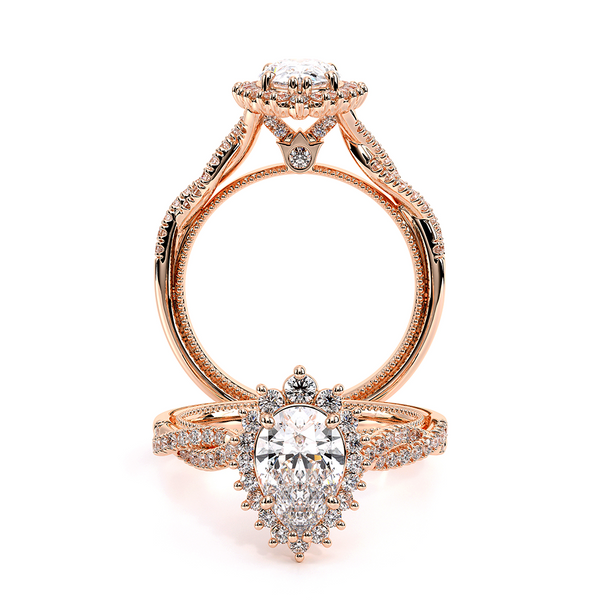 Renaissance Halo Engagement Ring Hannoush Jewelers, Inc. Albany, NY