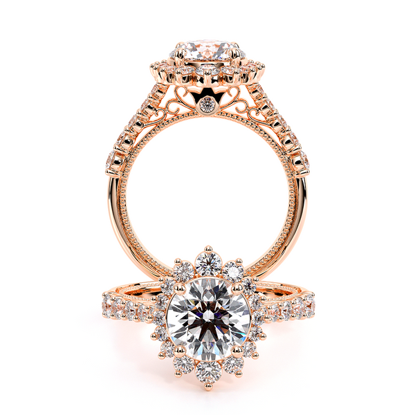 Venetian Halo Engagement Ring Image 2 The Diamond Ring Co San Jose, CA