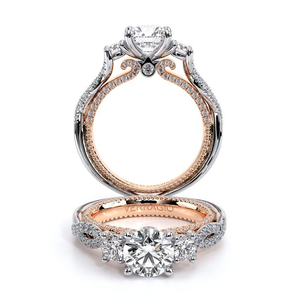 Couture Three Stone Engagement Ring Hannoush Jewelers, Inc. Albany, NY