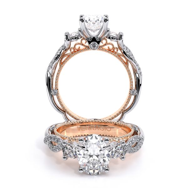 Venetian Three Stone Engagement Ring Hannoush Jewelers, Inc. Albany, NY