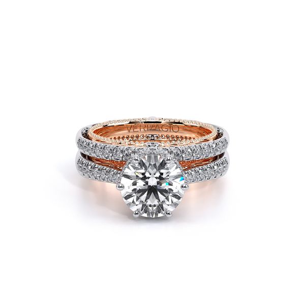Venetian Pave Engagement Ring Image 5 Hannoush Jewelers, Inc. Albany, NY