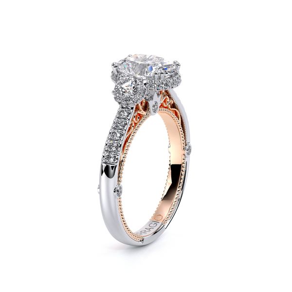 Venetian Three Stone Engagement Ring Image 3 Hannoush Jewelers, Inc. Albany, NY