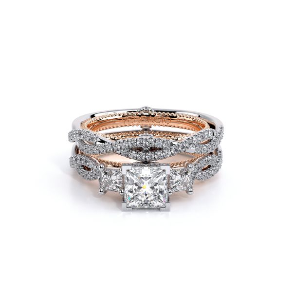 Couture Three Stone Engagement Ring Image 5 SVS Fine Jewelry Oceanside, NY