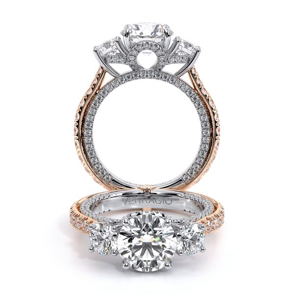 Couture Three Stone Engagement Ring The Diamond Ring Co San Jose, CA