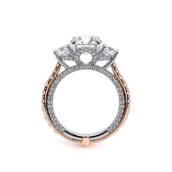Couture Three Stone Engagement Ring Image 4 Hannoush Jewelers, Inc. Albany, NY