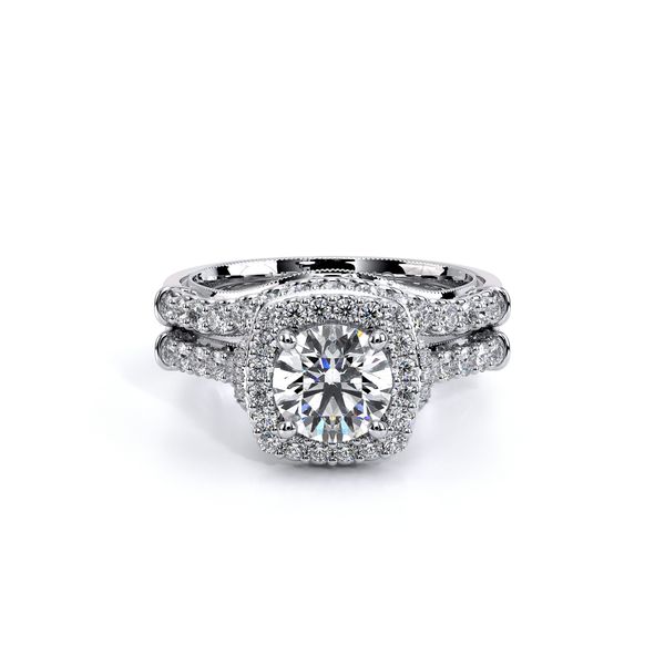 Renaissance Halo Engagement Ring Image 5 SVS Fine Jewelry Oceanside, NY