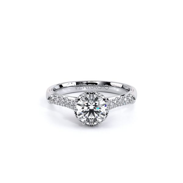 Renaissance Pave Engagement Ring Image 2 SVS Fine Jewelry Oceanside, NY