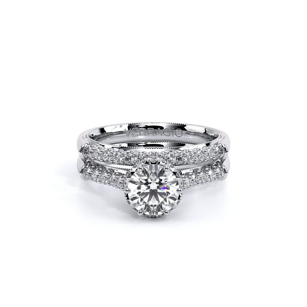 Renaissance Pave Engagement Ring Image 5 SVS Fine Jewelry Oceanside, NY