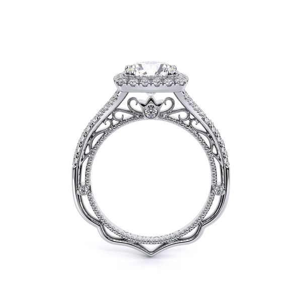 Venetian Halo Engagement Ring Image 4 SVS Fine Jewelry Oceanside, NY