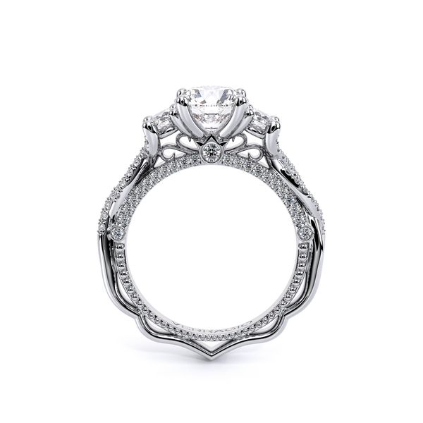 Venetian Three Stone Engagement Ring Image 4 Hannoush Jewelers, Inc. Albany, NY