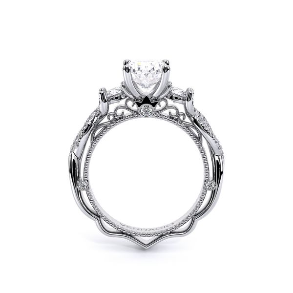 Venetian Three Stone Engagement Ring Image 4 SVS Fine Jewelry Oceanside, NY