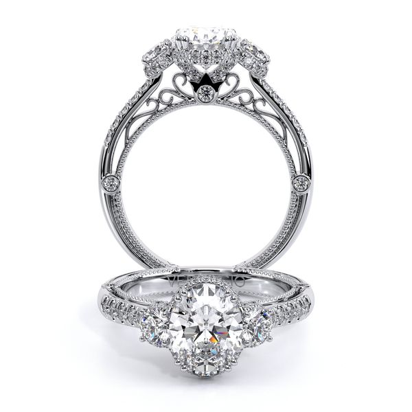 Venetian Three Stone Engagement Ring SVS Fine Jewelry Oceanside, NY