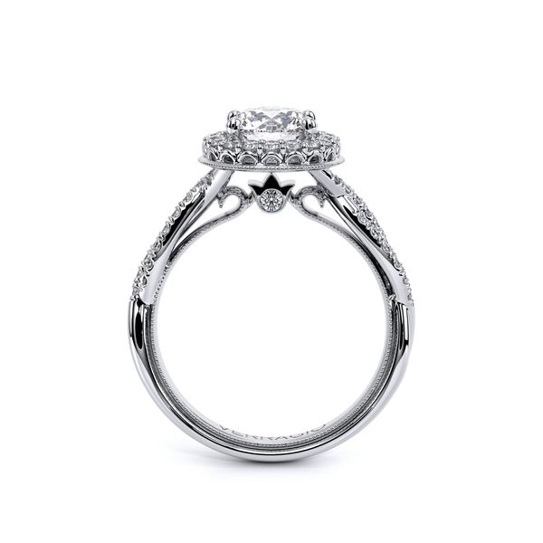 Renaissance Halo Engagement Ring Image 4 The Diamond Ring Co San Jose, CA