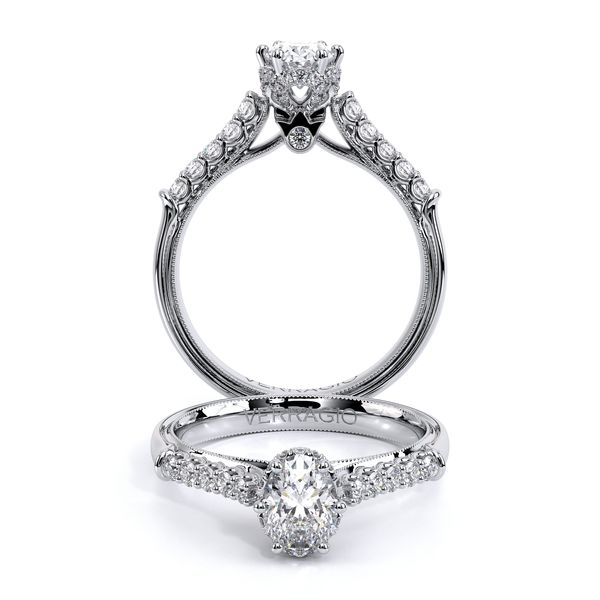 Renaissance Pave Engagement Ring SVS Fine Jewelry Oceanside, NY