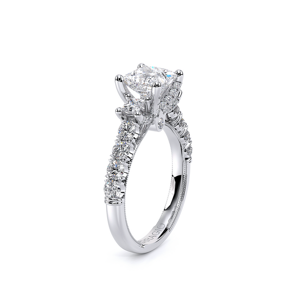 Renaissance Three Stone Engagement Ring Image 3 SVS Fine Jewelry Oceanside, NY