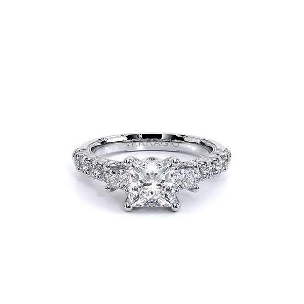 Renaissance Three Stone Engagement Ring Image 2 SVS Fine Jewelry Oceanside, NY