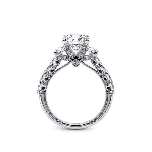 Renaissance Three Stone Engagement Ring Image 4 SVS Fine Jewelry Oceanside, NY