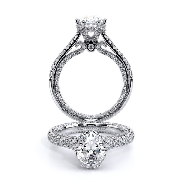 Couture Pave Engagement Ring SVS Fine Jewelry Oceanside, NY