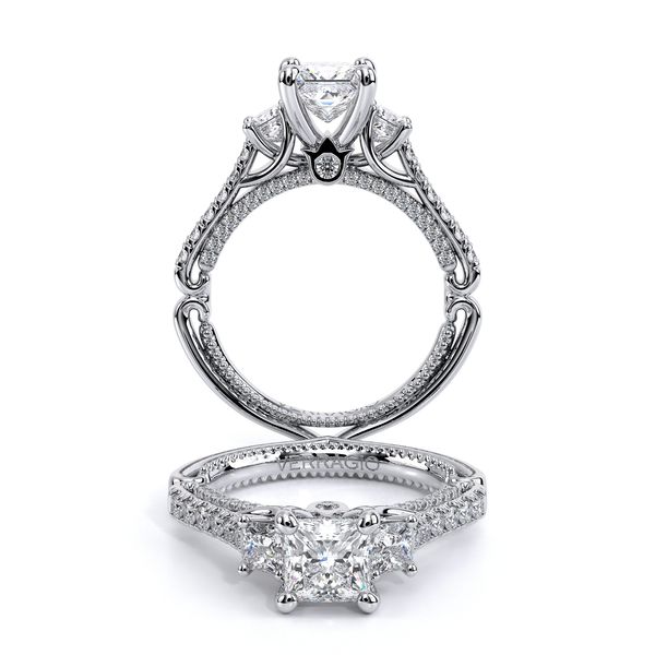 Couture Three Stone Engagement Ring The Diamond Ring Co San Jose, CA