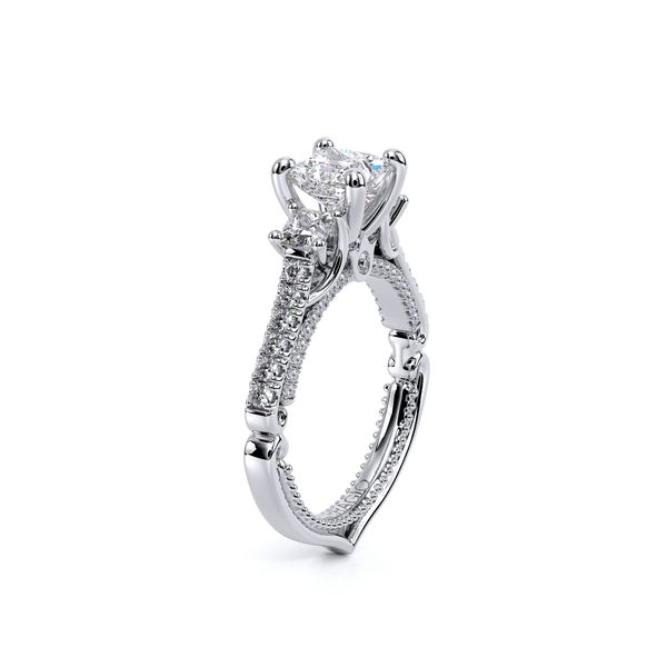 Couture Three Stone Engagement Ring Image 3 SVS Fine Jewelry Oceanside, NY