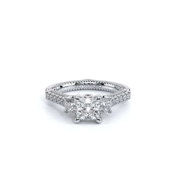 Couture Three Stone Engagement Ring Image 2 SVS Fine Jewelry Oceanside, NY