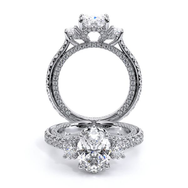 Couture Three Stone Engagement Ring SVS Fine Jewelry Oceanside, NY