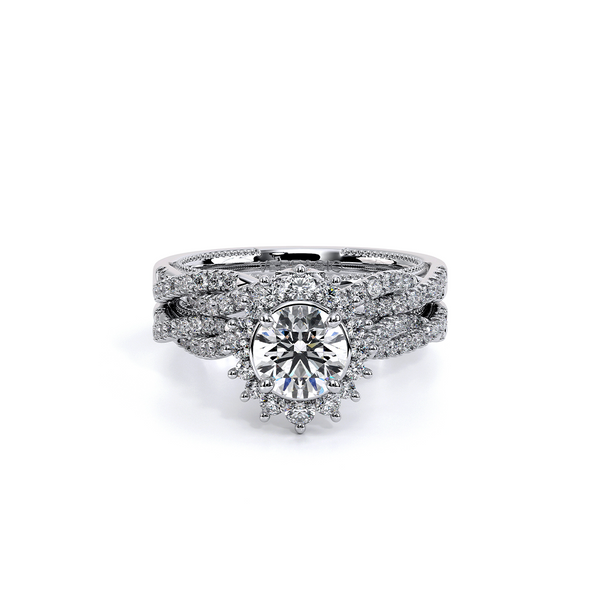Renaissance Halo Engagement Ring Image 5 SVS Fine Jewelry Oceanside, NY
