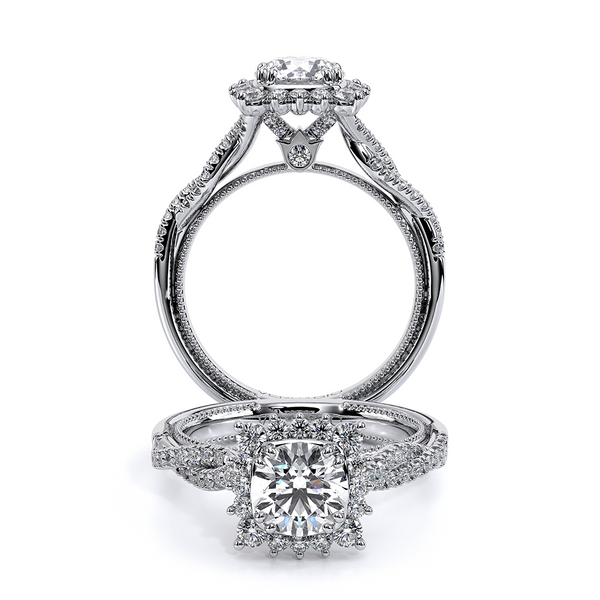 Renaissance Halo Engagement Ring The Diamond Ring Co San Jose, CA