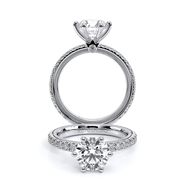 Tradition Pave Engagement Ring Hannoush Jewelers, Inc. Albany, NY