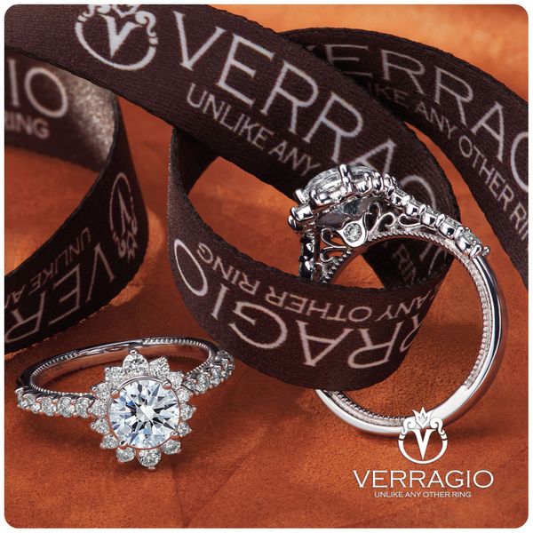 Venetian Halo Engagement Ring Image 2 SVS Fine Jewelry Oceanside, NY