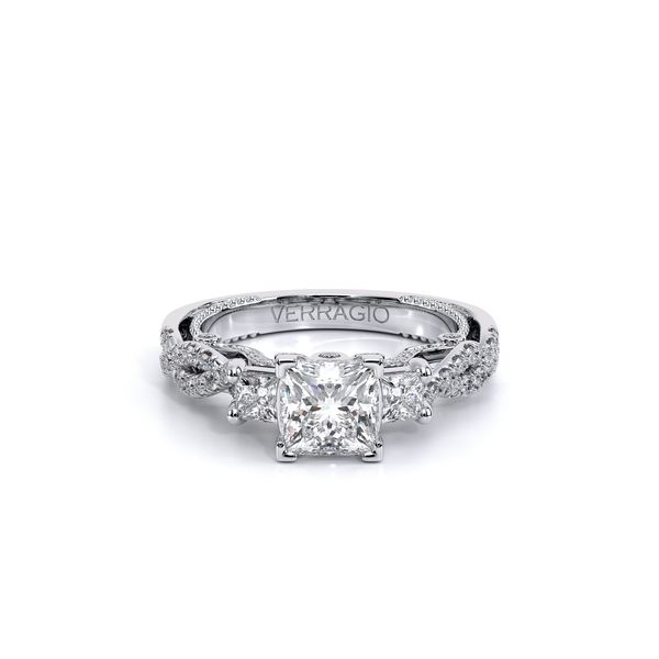 Insignia Three Stone Engagement Ring Image 2 Hannoush Jewelers, Inc. Albany, NY