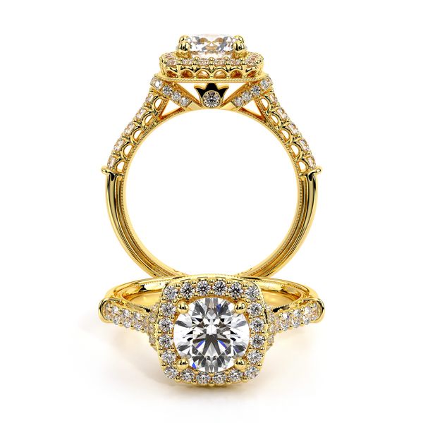 Renaissance Halo Engagement Ring Alexander Fine Jewelers Fort Gratiot, MI