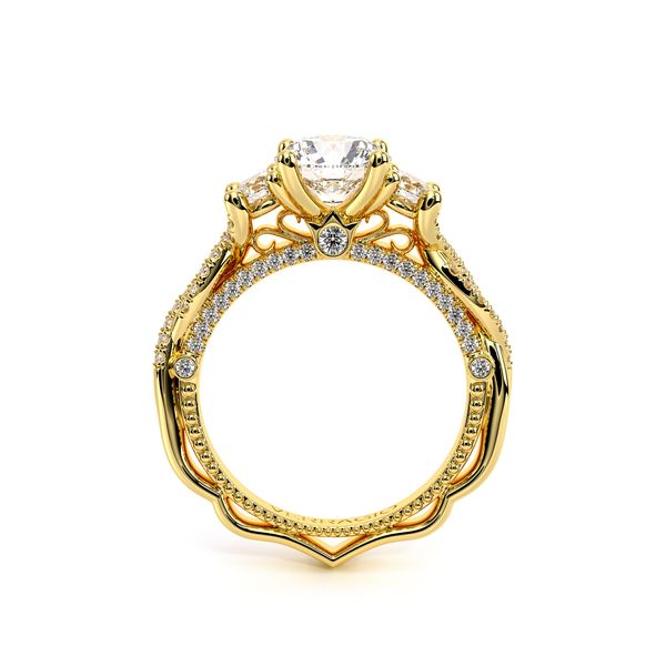Venetian Three Stone Engagement Ring Image 4 SVS Fine Jewelry Oceanside, NY