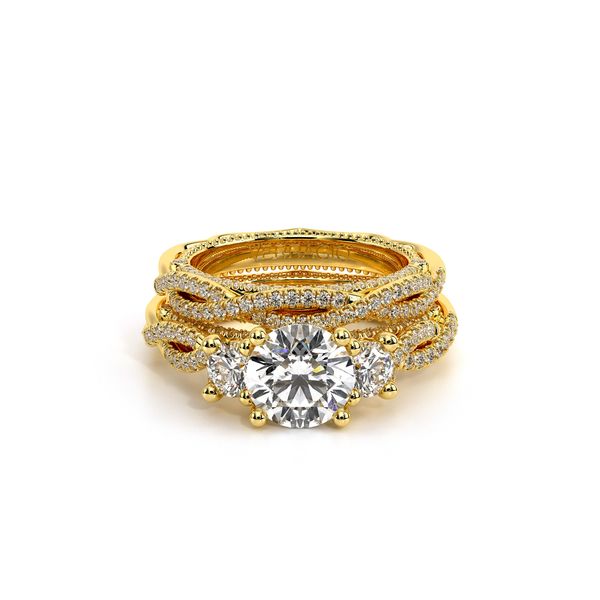 Venetian Three Stone Engagement Ring Image 5 SVS Fine Jewelry Oceanside, NY