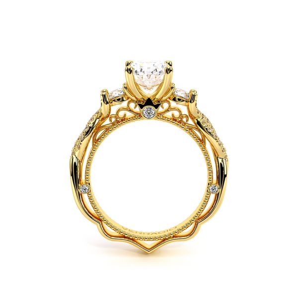 Venetian Three Stone Engagement Ring Image 4 Alexander Fine Jewelers Fort Gratiot, MI