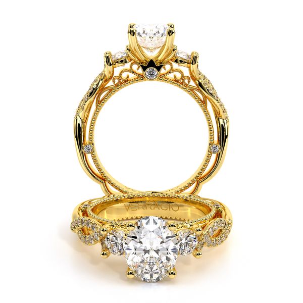 Venetian Three Stone Engagement Ring Alexander Fine Jewelers Fort Gratiot, MI
