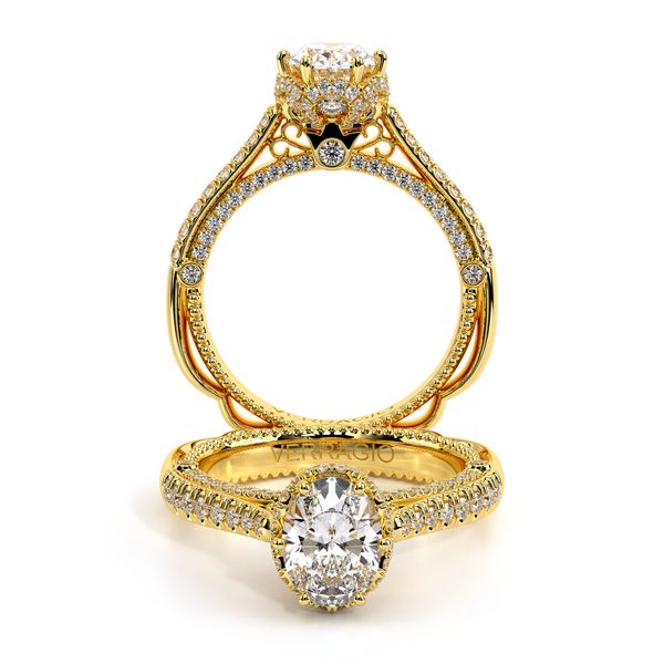 Venetian Pave Engagement Ring SVS Fine Jewelry Oceanside, NY
