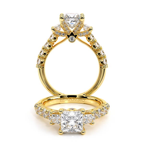 Renaissance Three Stone Engagement Ring The Diamond Ring Co San Jose, CA