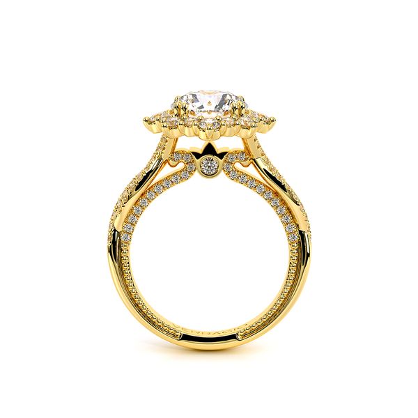 Couture Halo Engagement Ring Image 4 Cottage Hill Diamonds Elmhurst, IL